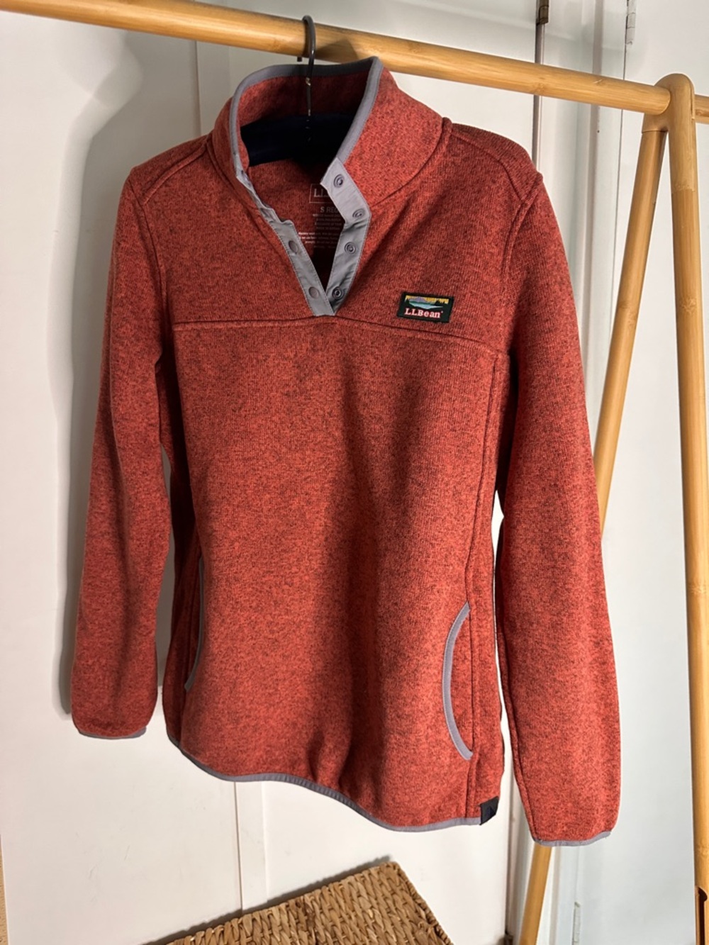 L.L. Bean  Zip-Up Fleece Sweater Jacket 1/4 zip